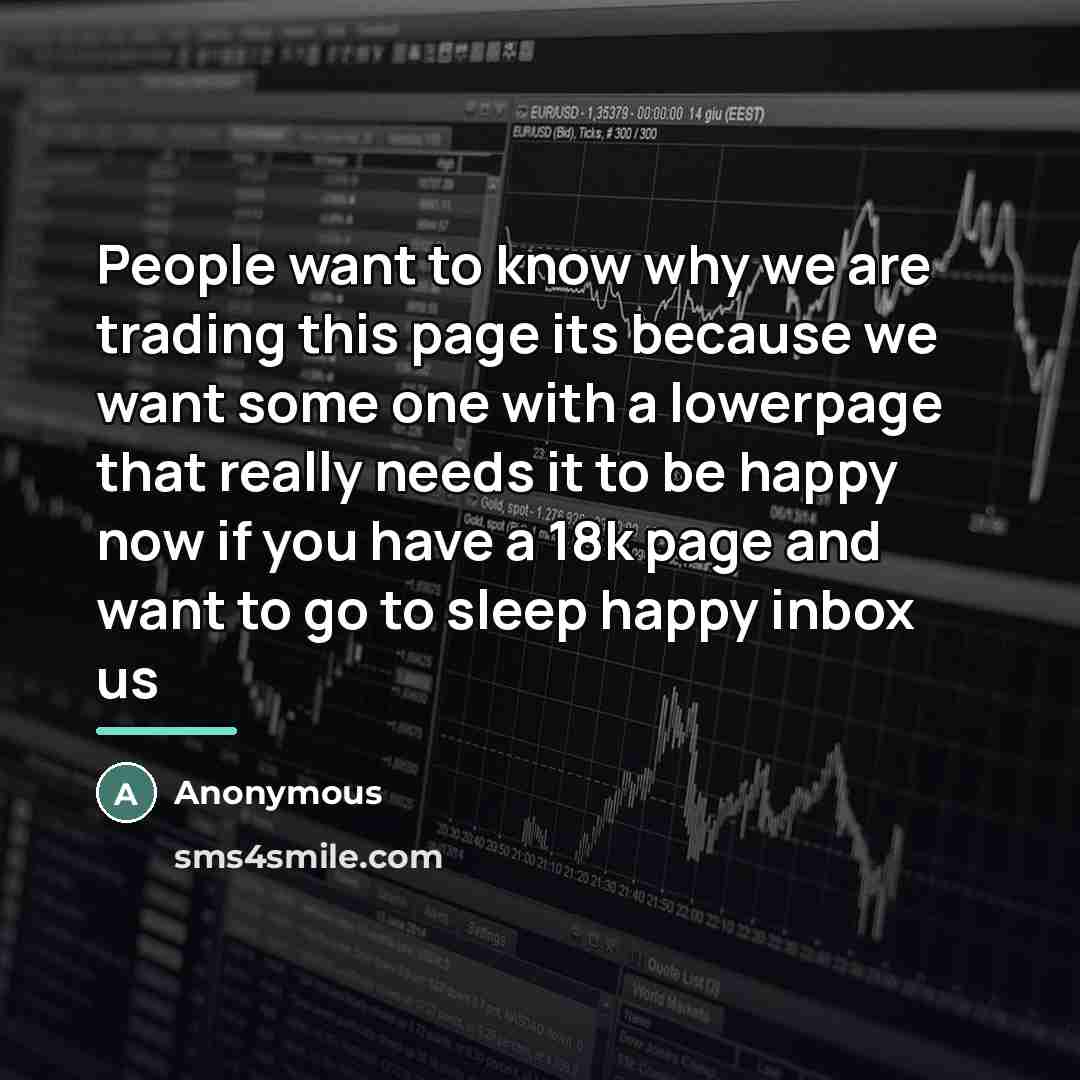 “People want to know why we are trading this page…” quote by Anonymous