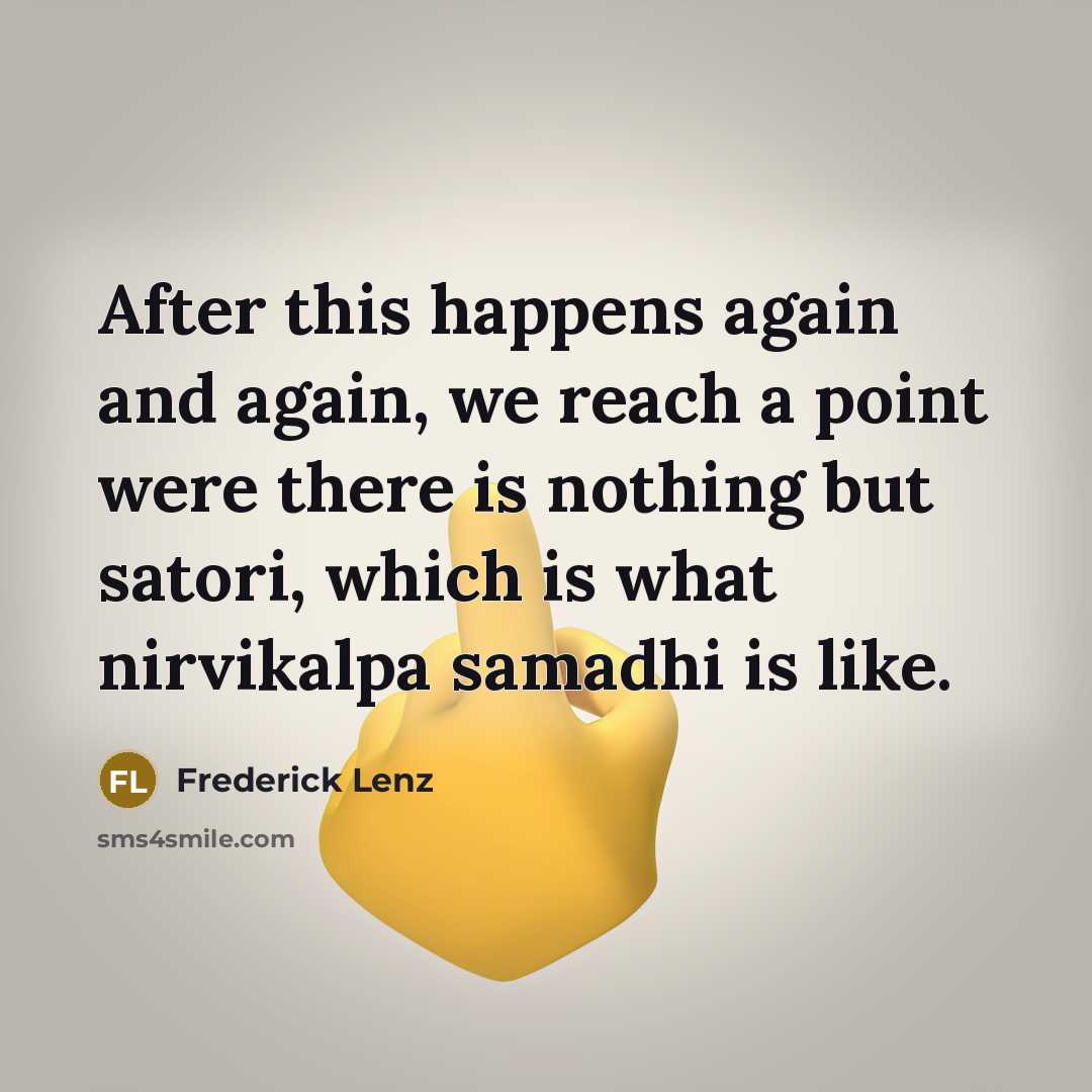 “After this happens again and again, we reach a point…” quote by Frederick Lenz