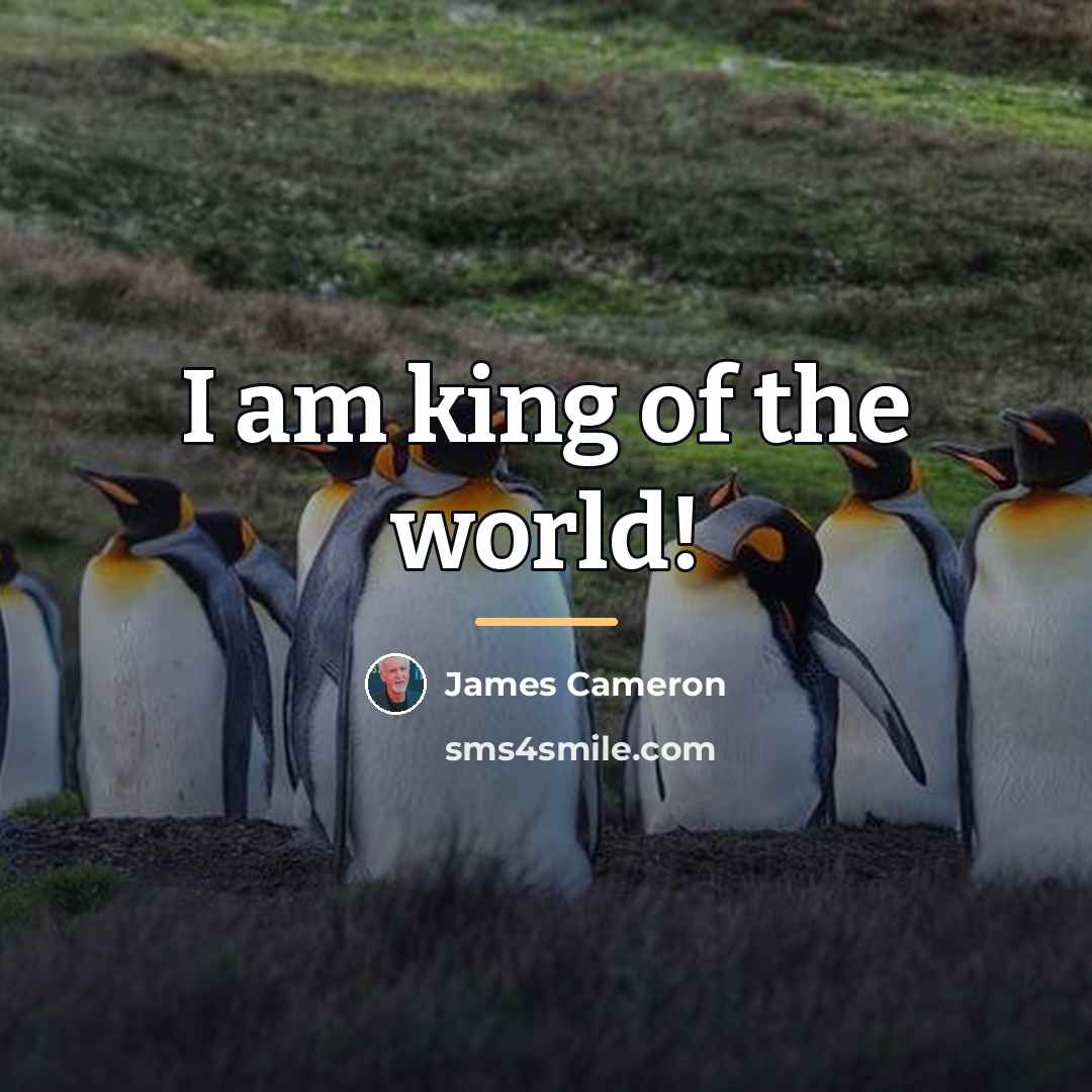 “I am king of the world!…” quote by James Cameron