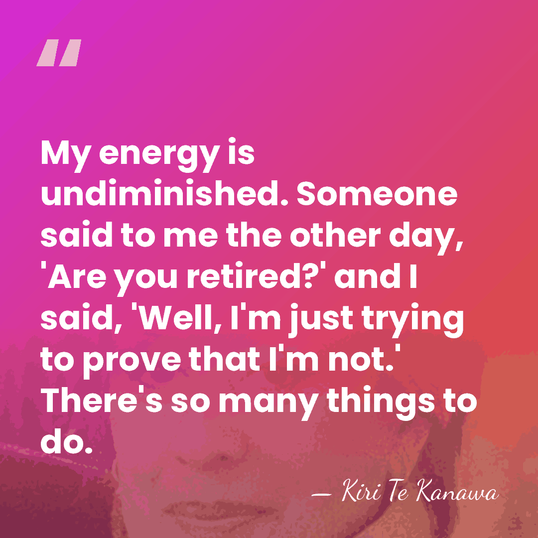 My energy is undiminished. Someone said to me the other day, 'Are&hellip; - Kiri Te Kanawa