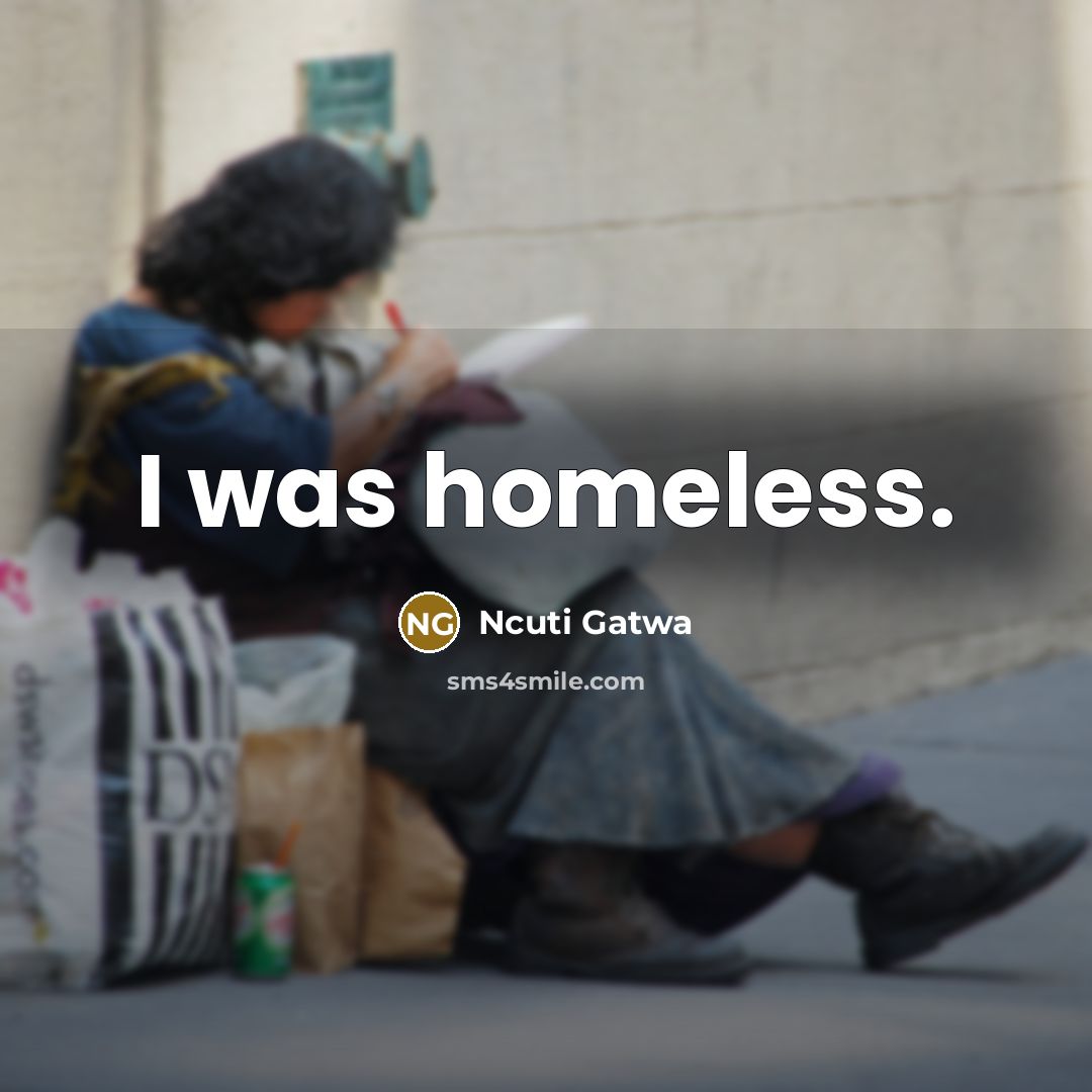 “I was homeless.…” quote by Ncuti Gatwa