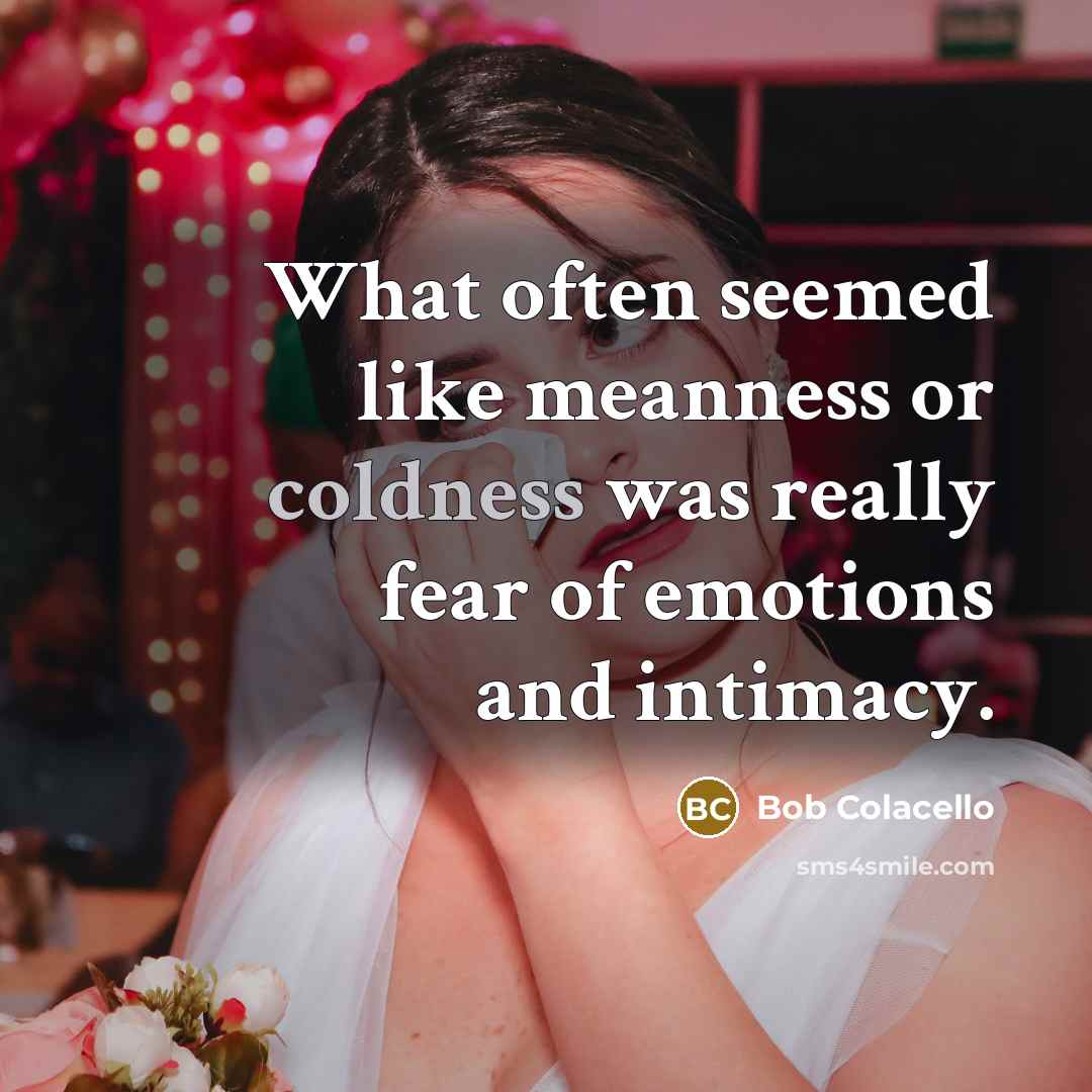 “What often seemed like meanness or coldness was really fear…” quote by Bob Colacello
