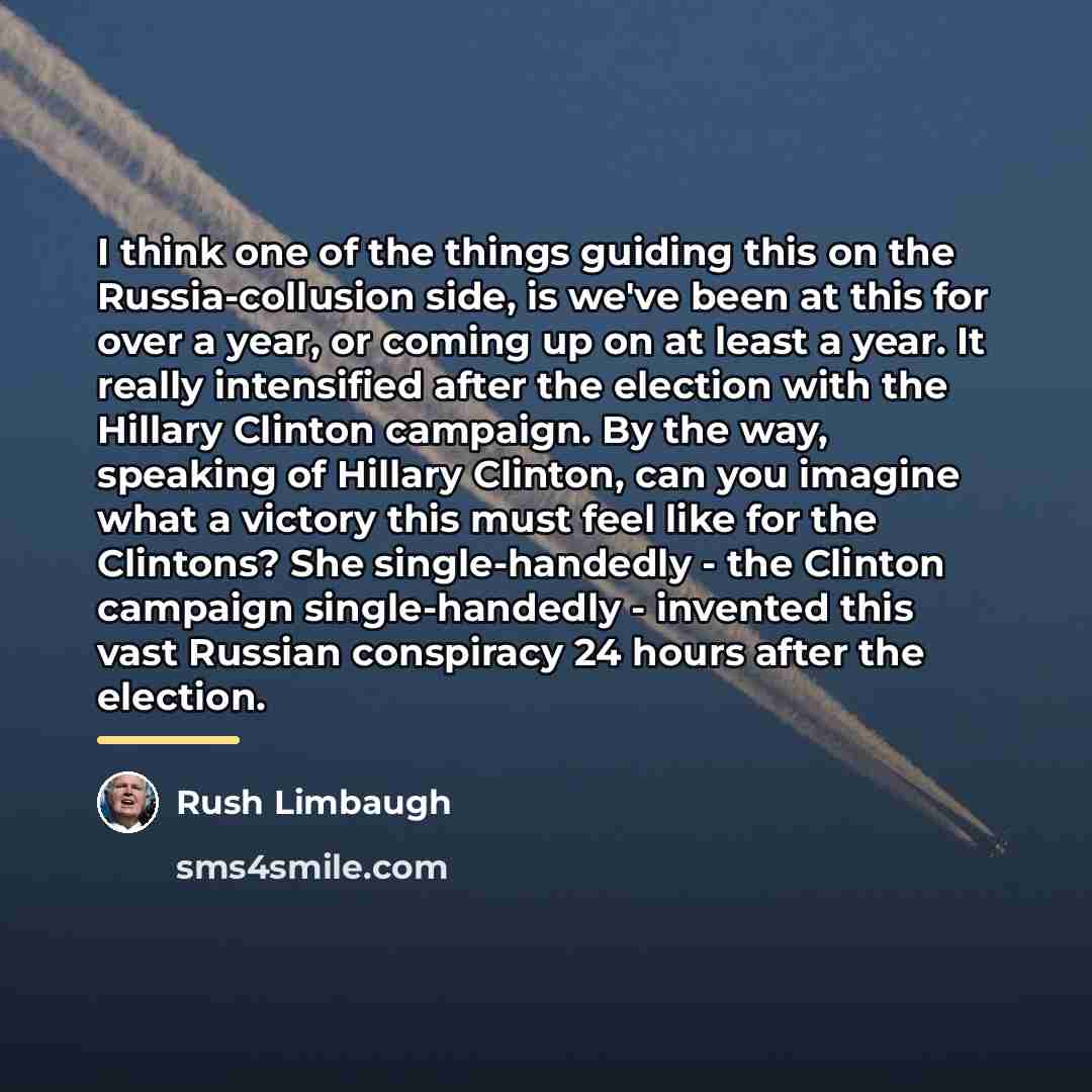“I think one of the things guiding this on the…” quote by Rush Limbaugh