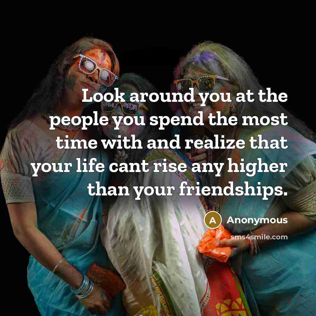 “Look around you at the people you spend the most…” quote by Anonymous