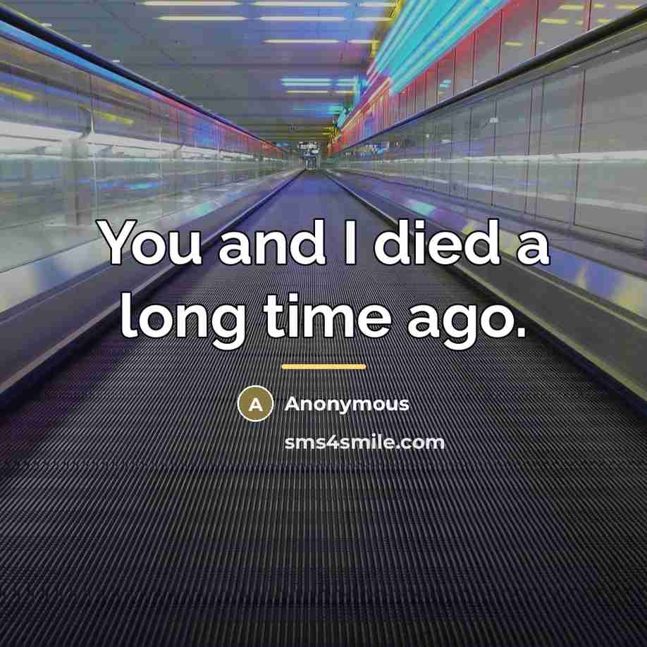 “You and I died a long time ago.…” quote by Anonymous