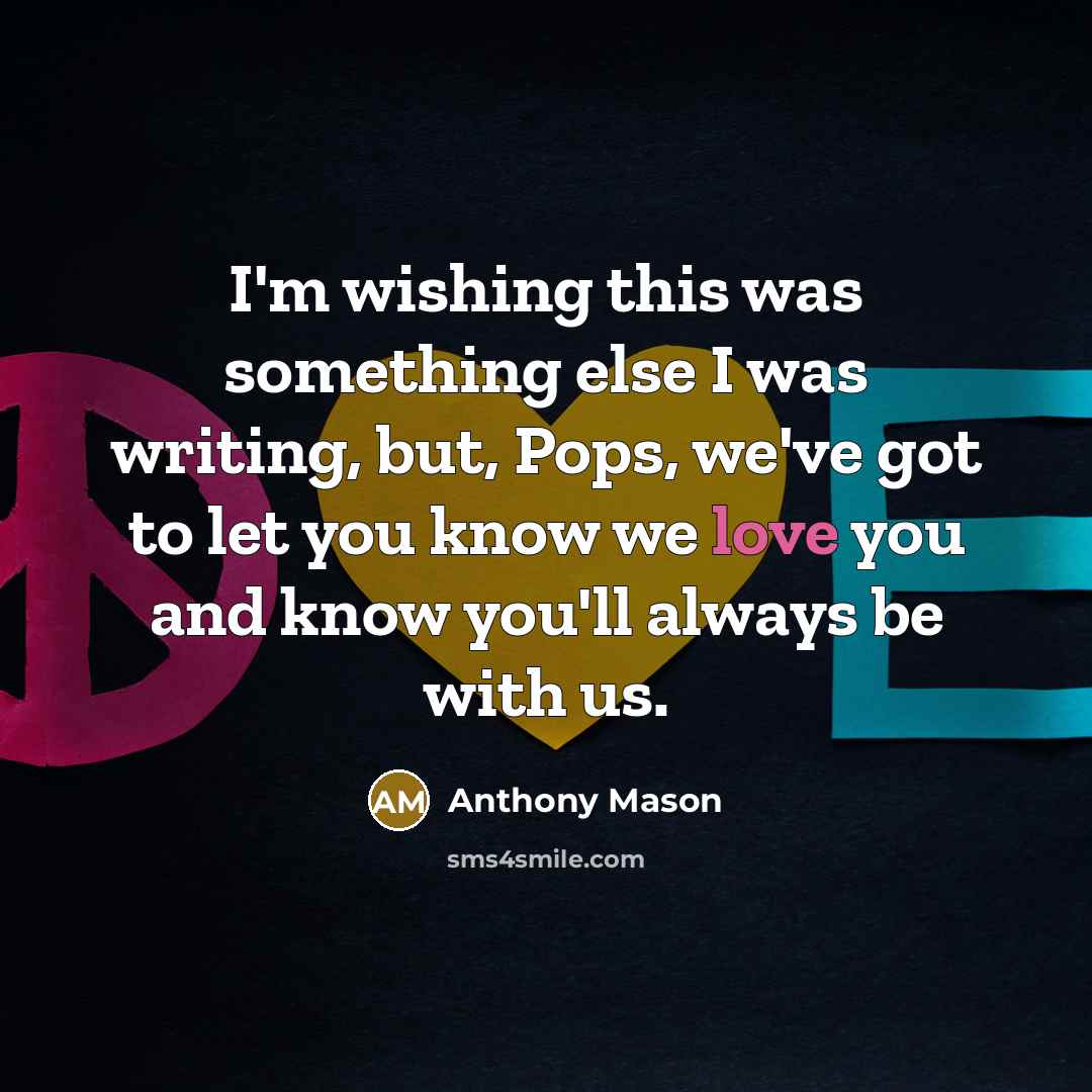 “I'm wishing this was something else I was writing, but,…” quote by Anthony Mason