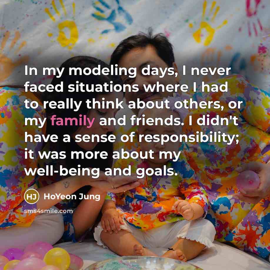 “In my modeling days, I never faced situations where I…” quote by HoYeon Jung