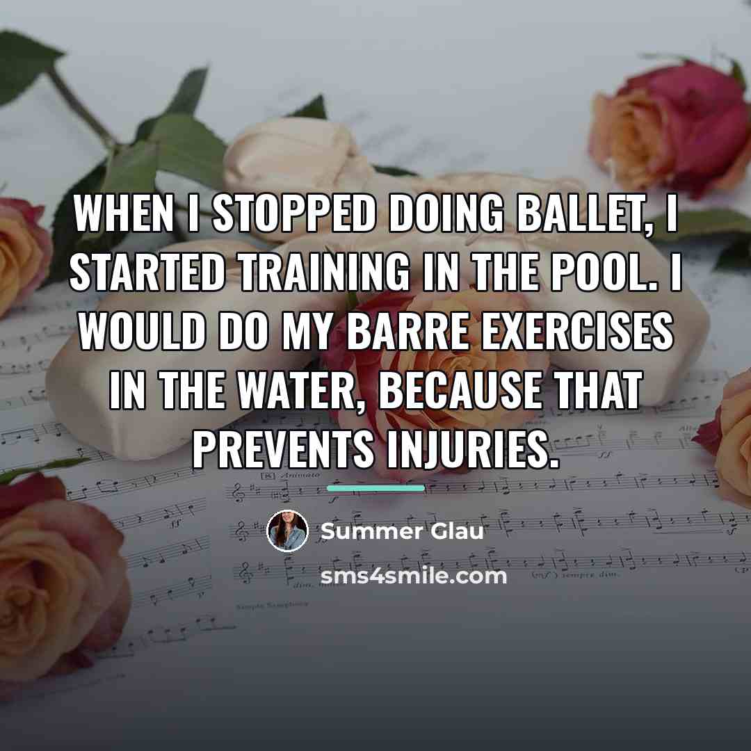 “When I stopped doing ballet, I started training in the…” quote by Summer Glau