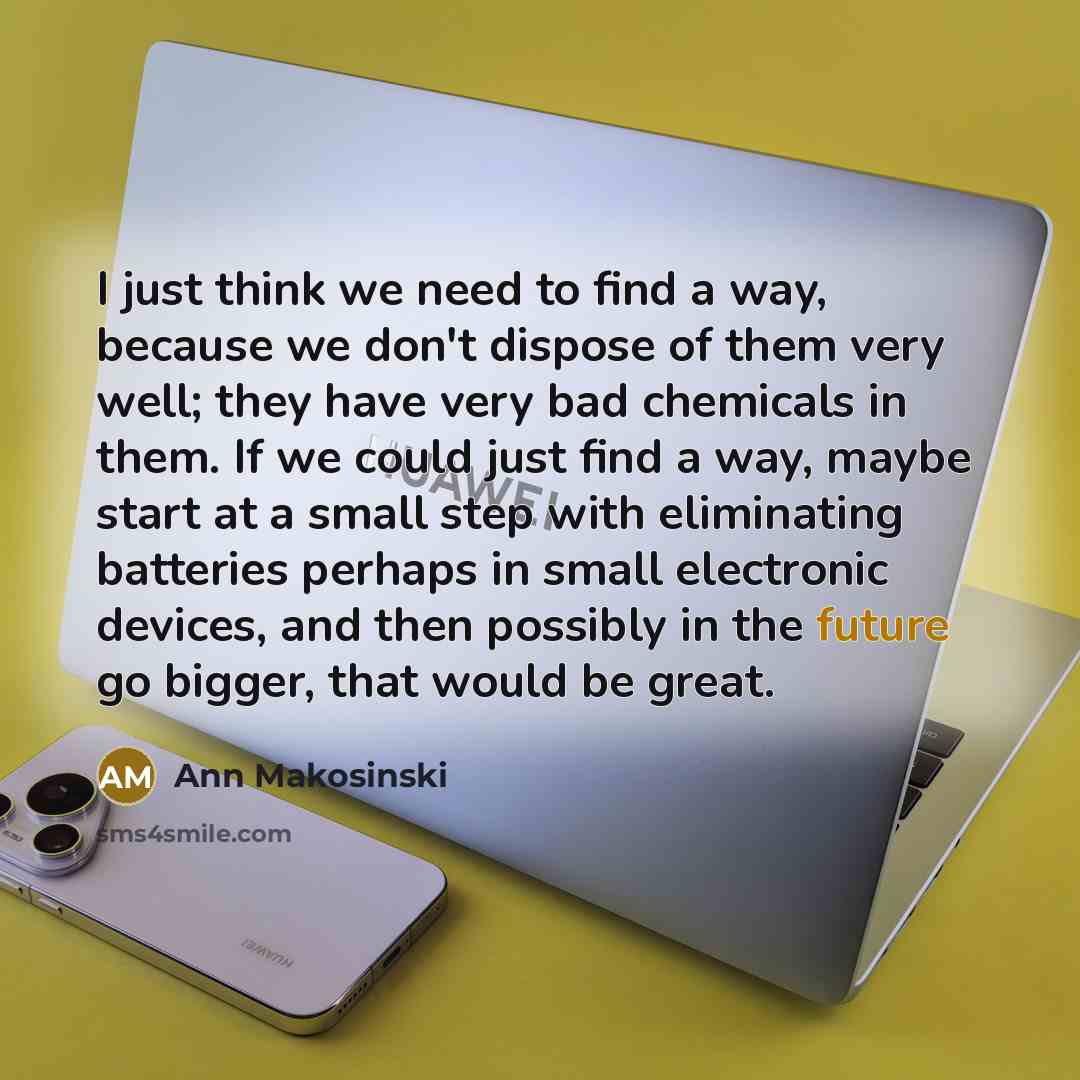 “I just think we need to find a way, because…” quote by Ann Makosinski
