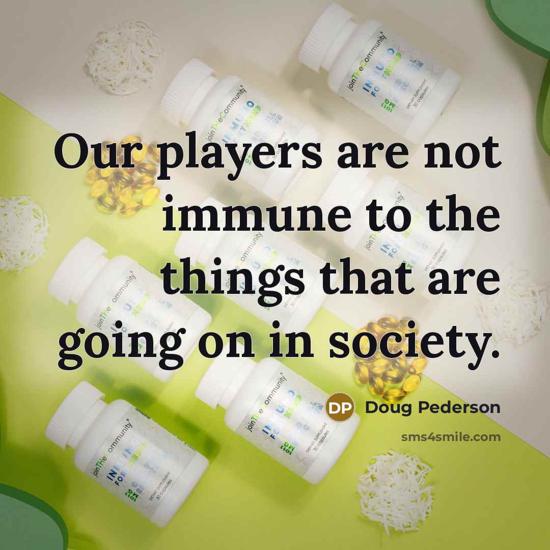 “Our players are not immune to the things that are…” quote by Doug Pederson