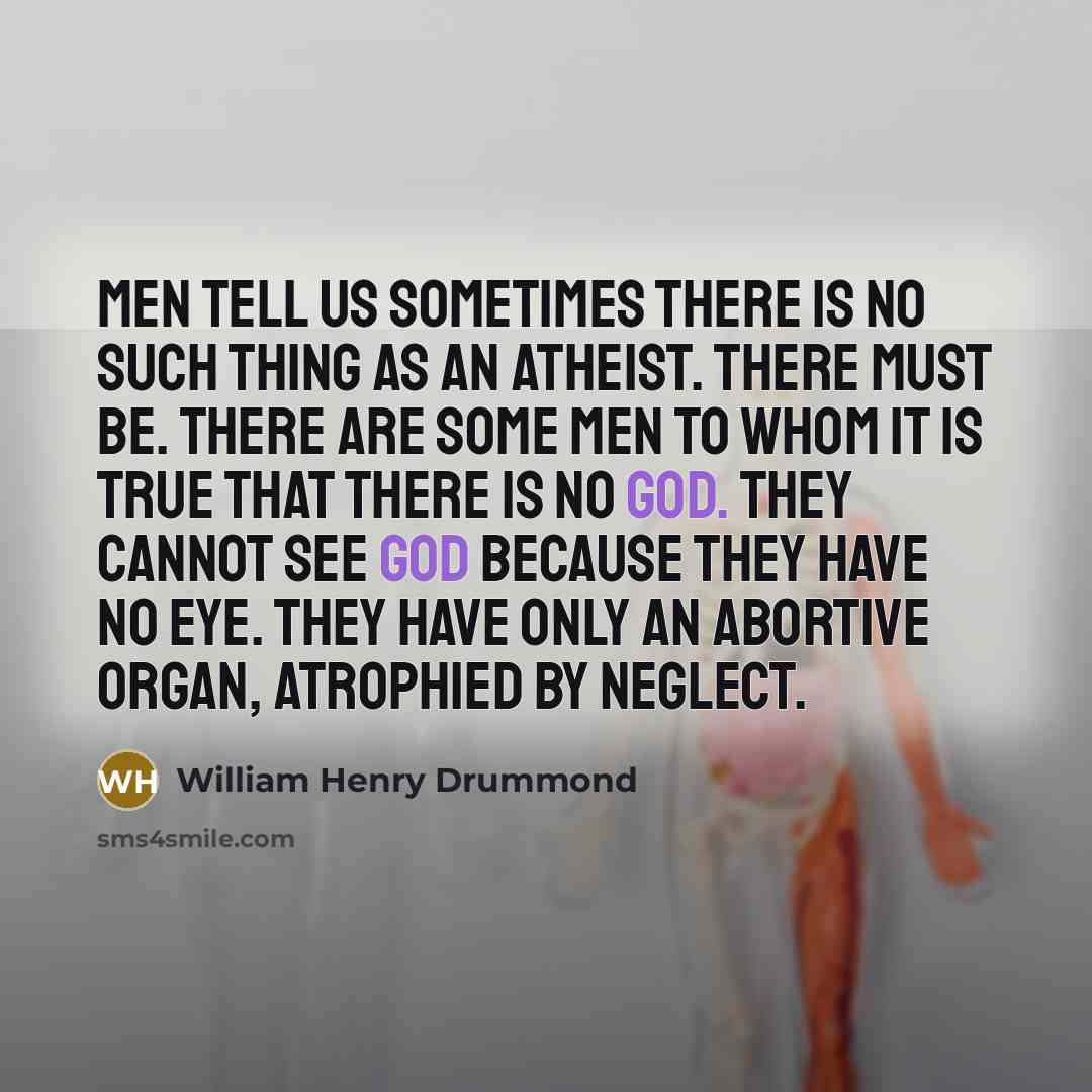 “Men tell us sometimes there is no such thing as…” quote by William Henry Drummond