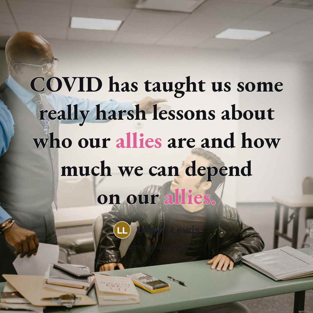 “COVID has taught us some really harsh lessons about who…” quote by Leslyn Lewis