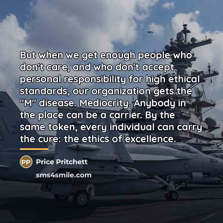 “But when we get enough people who don't care, and…” quote by Price Pritchett
