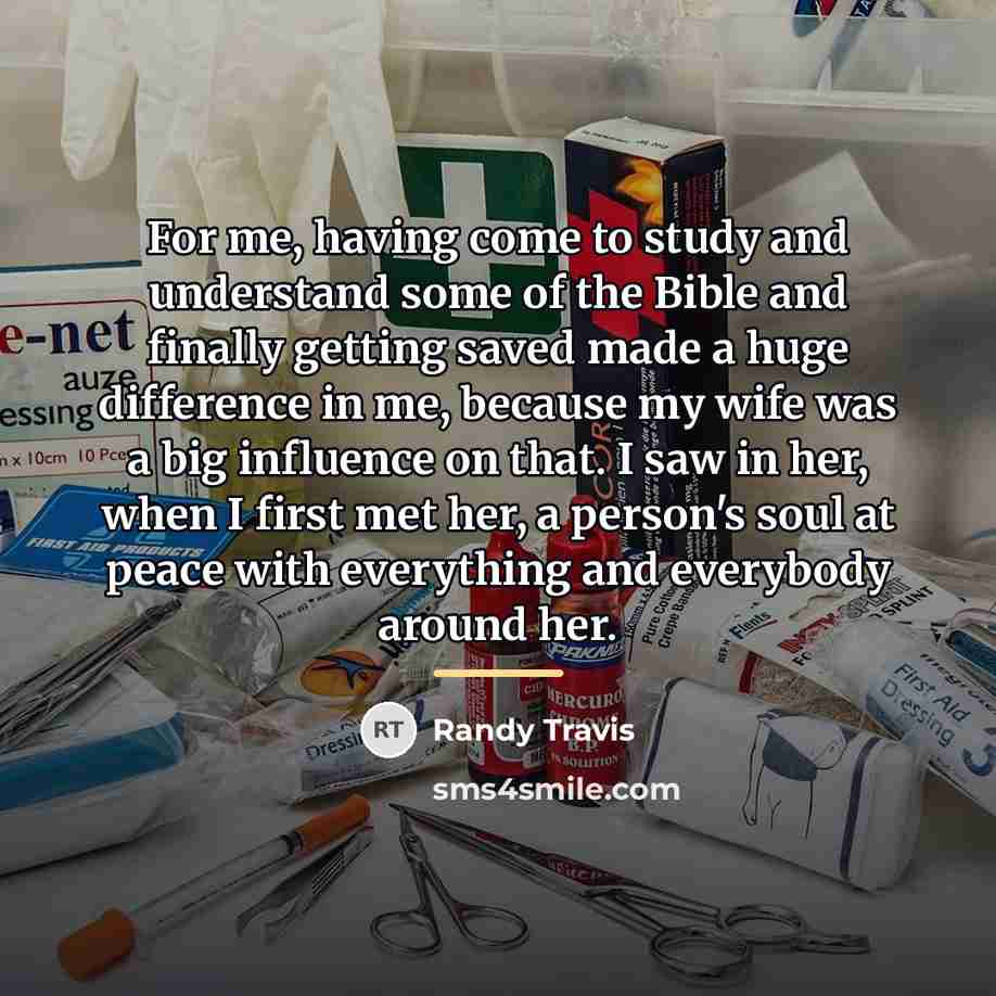 “For me, having come to study and understand some of…” quote by Randy Travis
