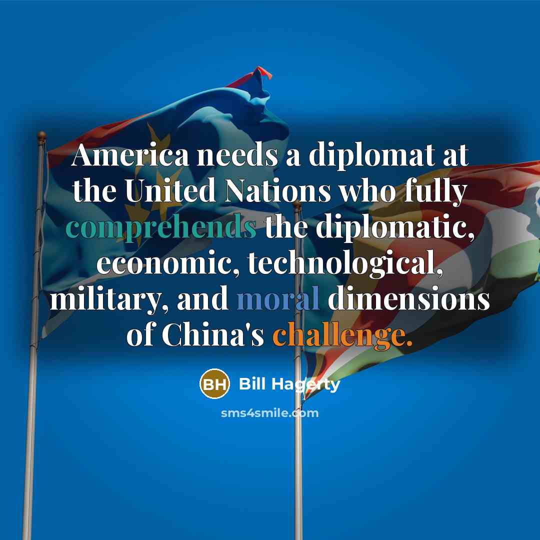 “America needs a diplomat at the United Nations who fully…” quote by Bill Hagerty