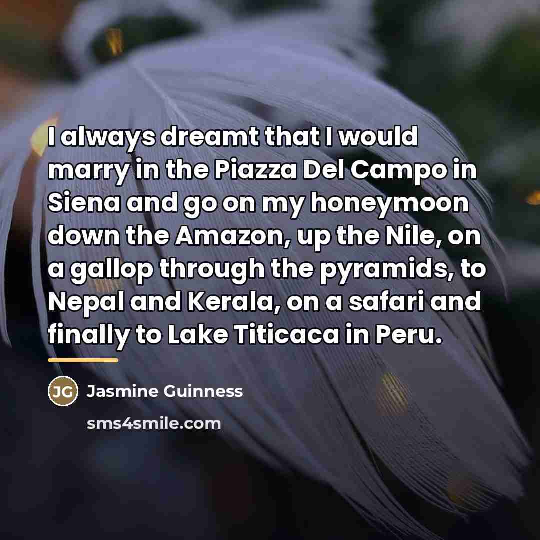 “I always dreamt that I would marry in the Piazza…” quote by Jasmine Guinness