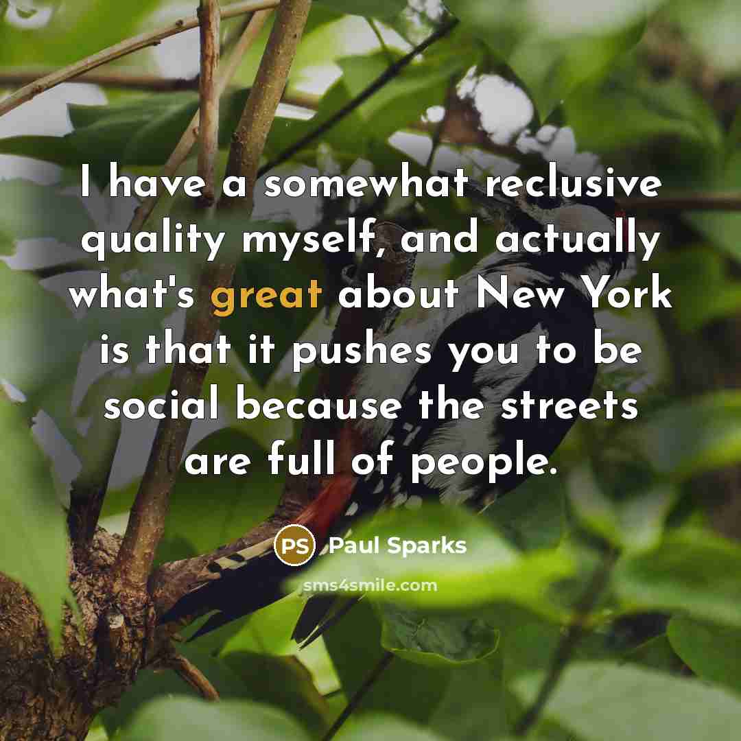 “I have a somewhat reclusive quality myself, and actually what's…” quote by Paul Sparks