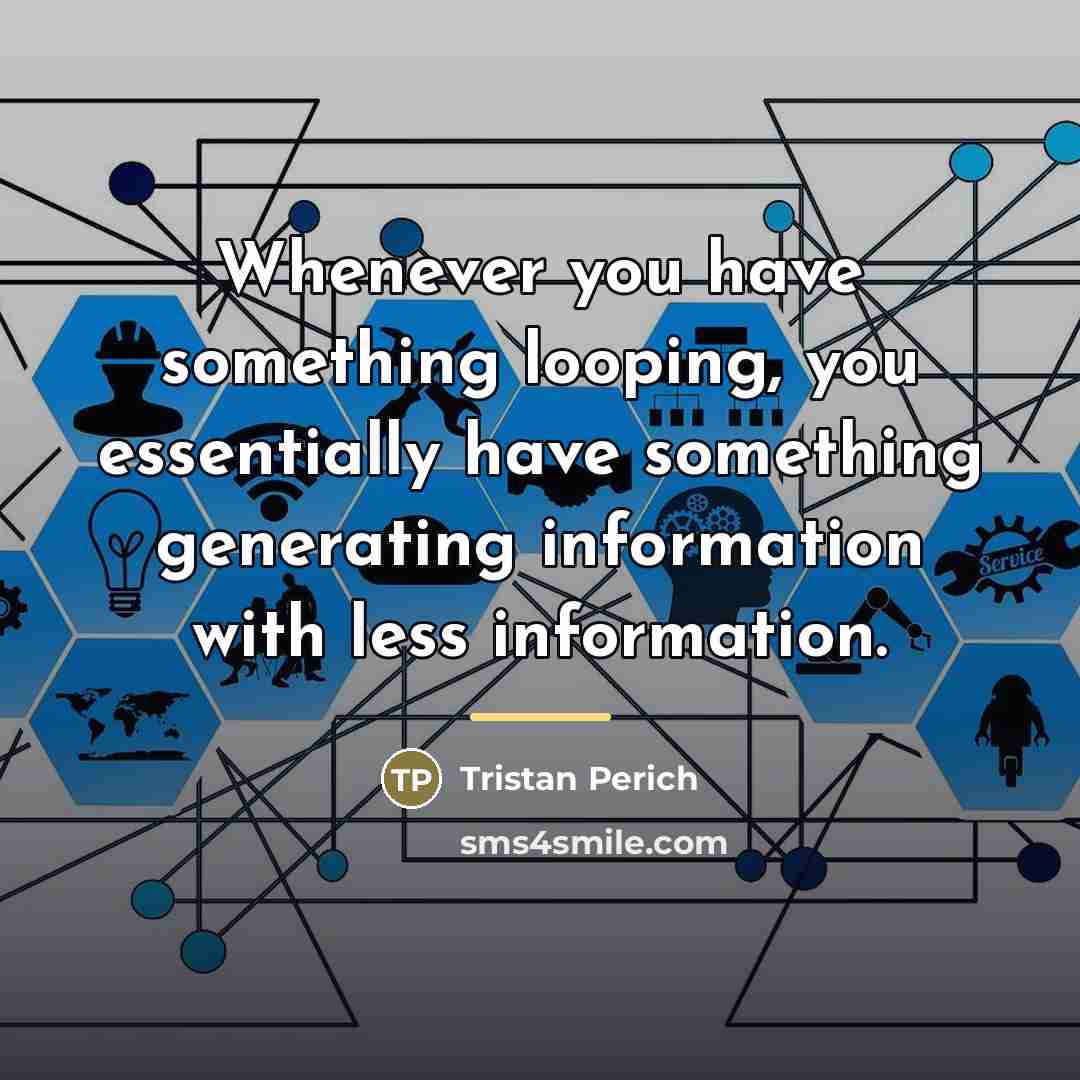 “Whenever you have something looping, you essentially have something generating…” quote by Tristan Perich