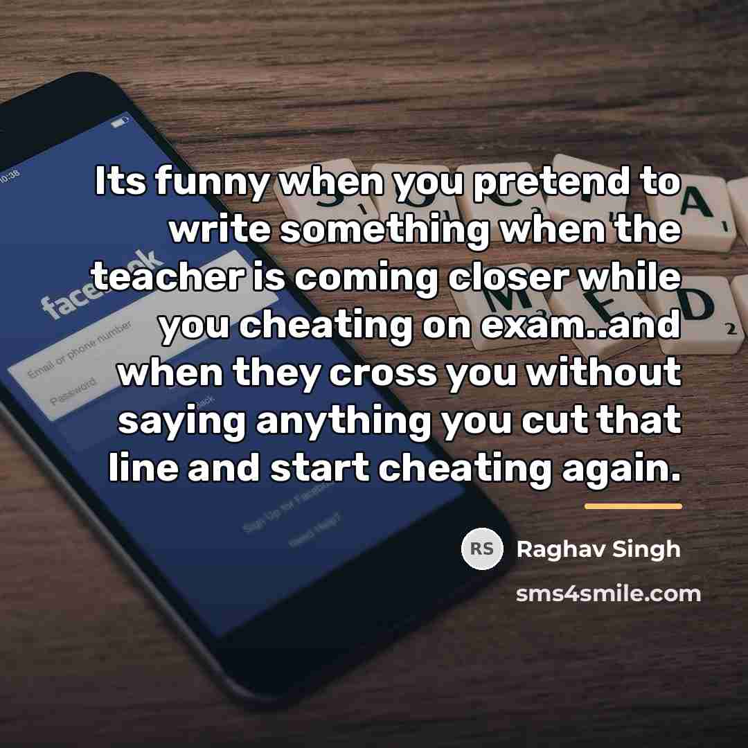 “Its funny when you pretend to write something when the…” quote by Raghav Singh