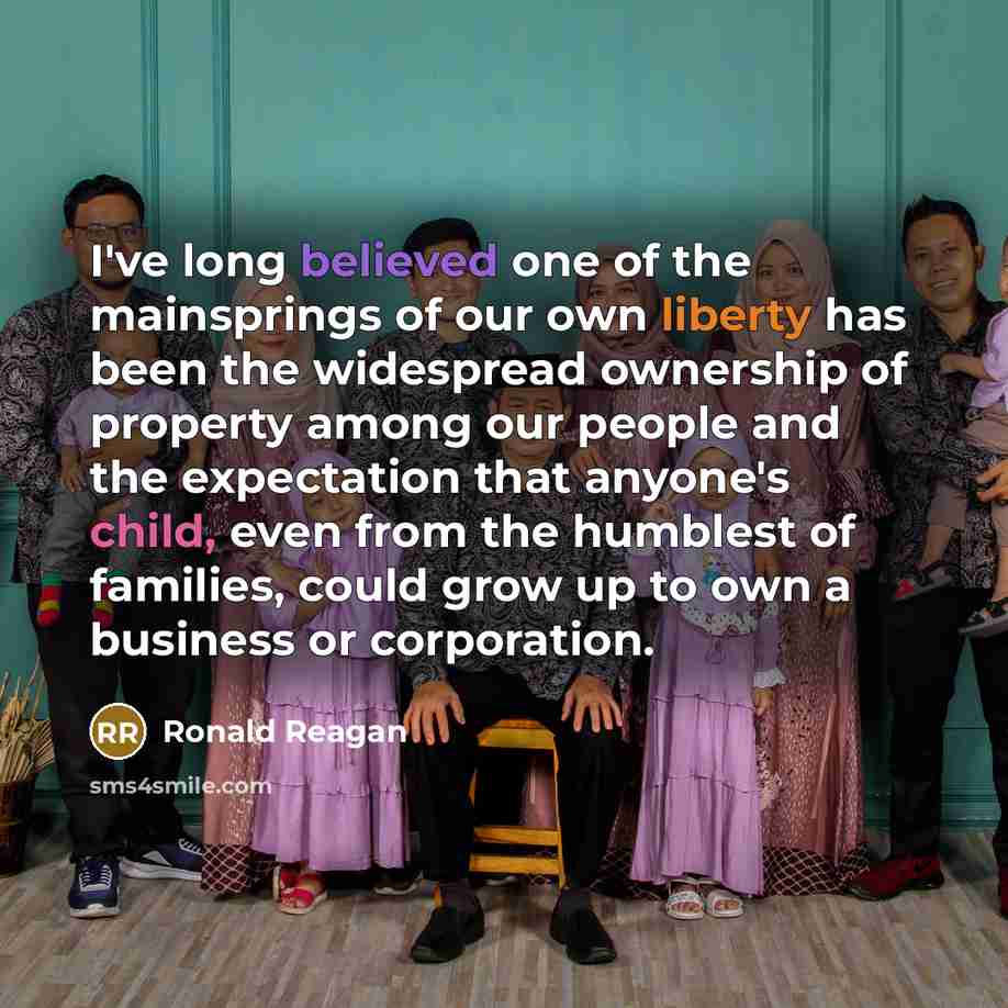 “I've long believed one of the mainsprings of our own…” quote by Ronald Reagan