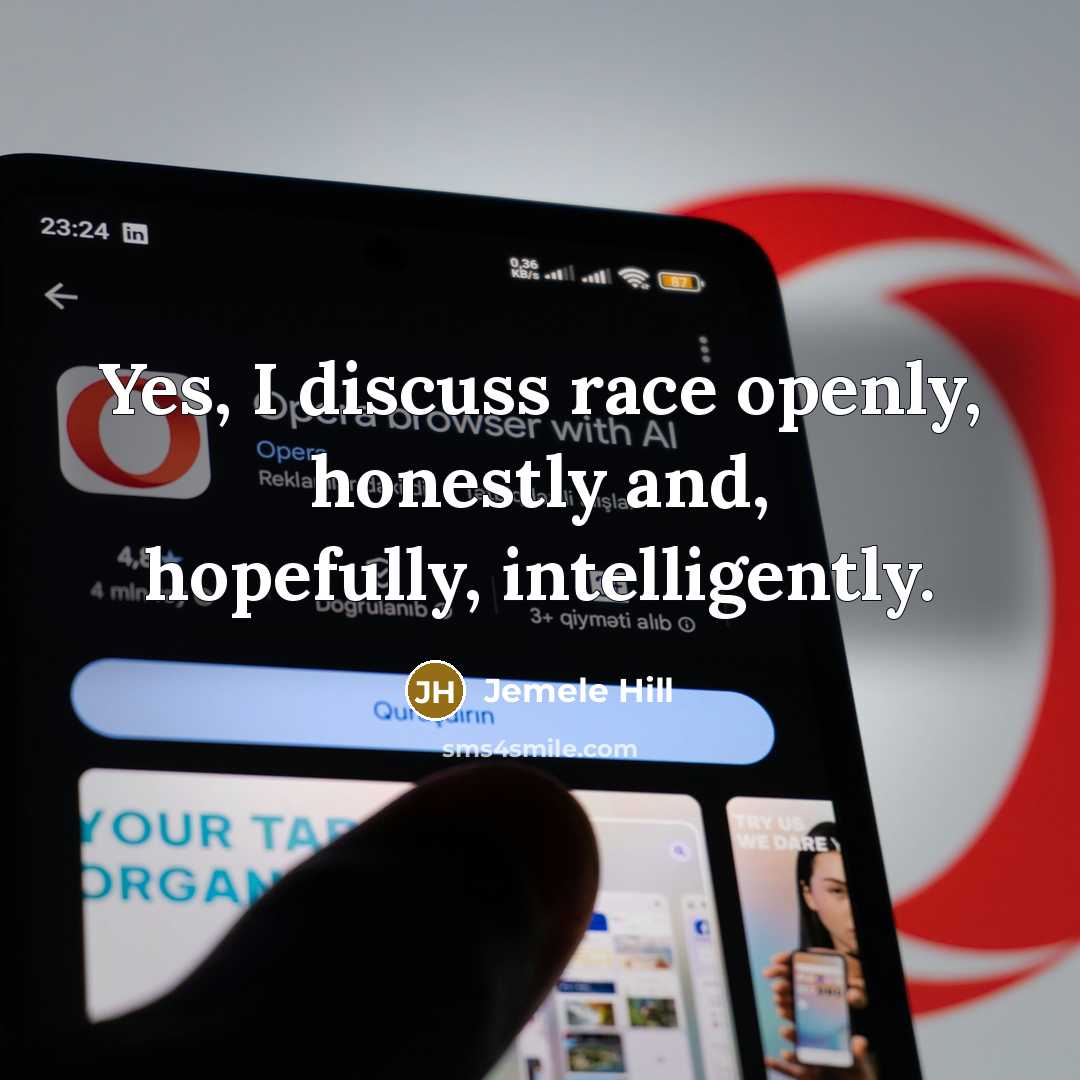 “Yes, I discuss race openly, honestly and, hopefully, intelligently.…” quote by Jemele Hill