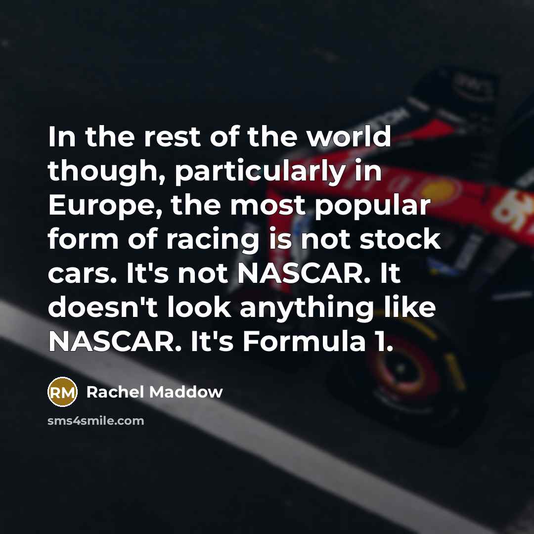 “In the rest of the world though, particularly in Europe,…” quote by Rachel Maddow