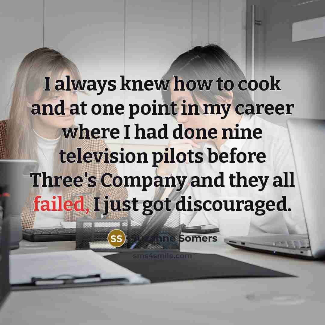 “I always knew how to cook and at one point…” quote by Suzanne Somers