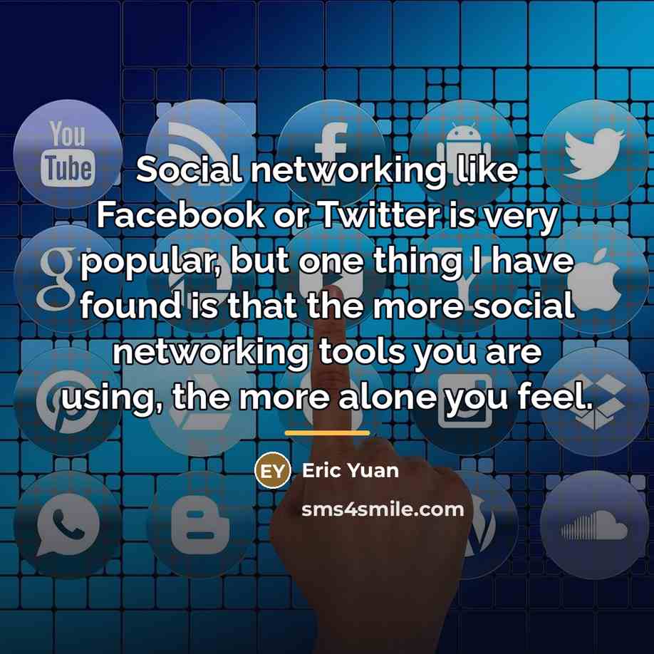 “Social networking like Facebook or Twitter is very popular, but…” quote by Eric Yuan