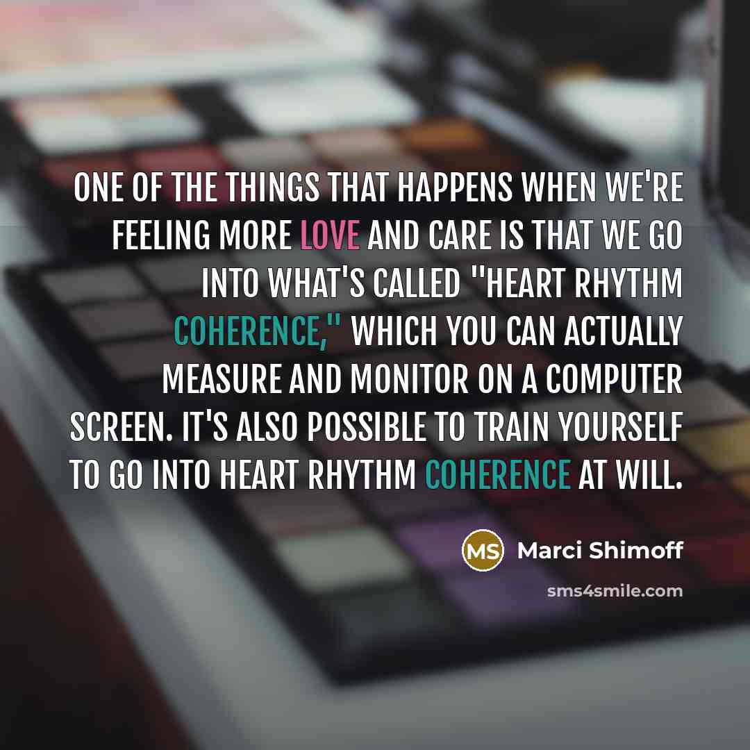 “One of the things that happens when we're feeling more…” quote by Marci Shimoff