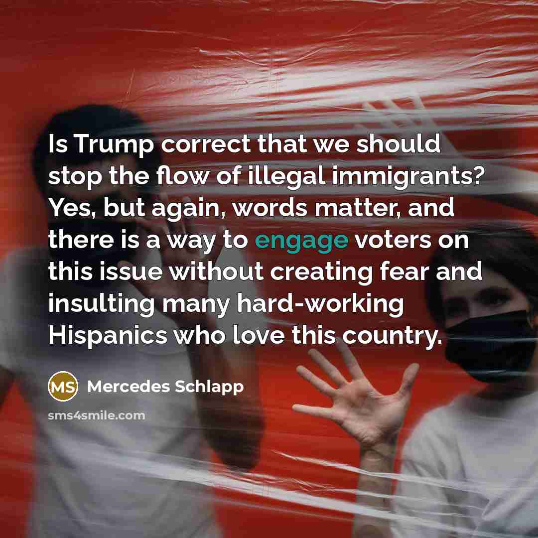 “Is Trump correct that we should stop the flow of…” quote by Mercedes Schlapp