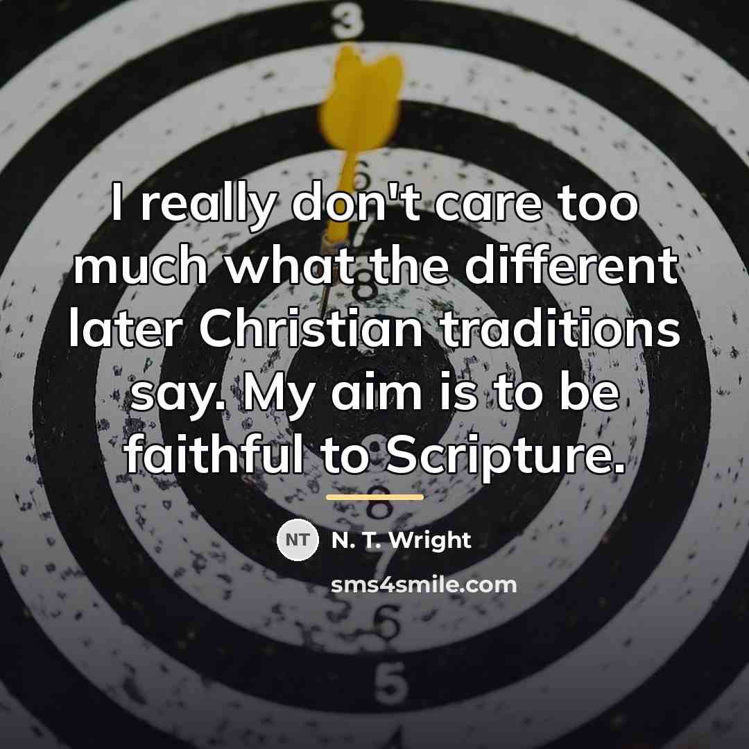 “I really don't care too much what the different later…” quote by N. T. Wright