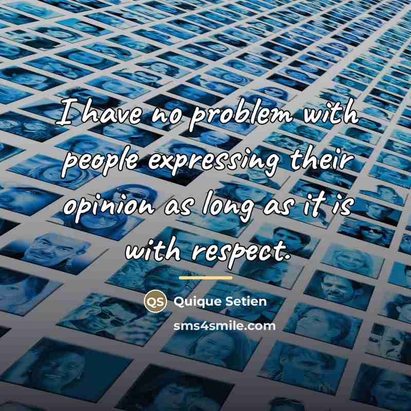“I have no problem with people expressing their opinion as…” quote by Quique Setien