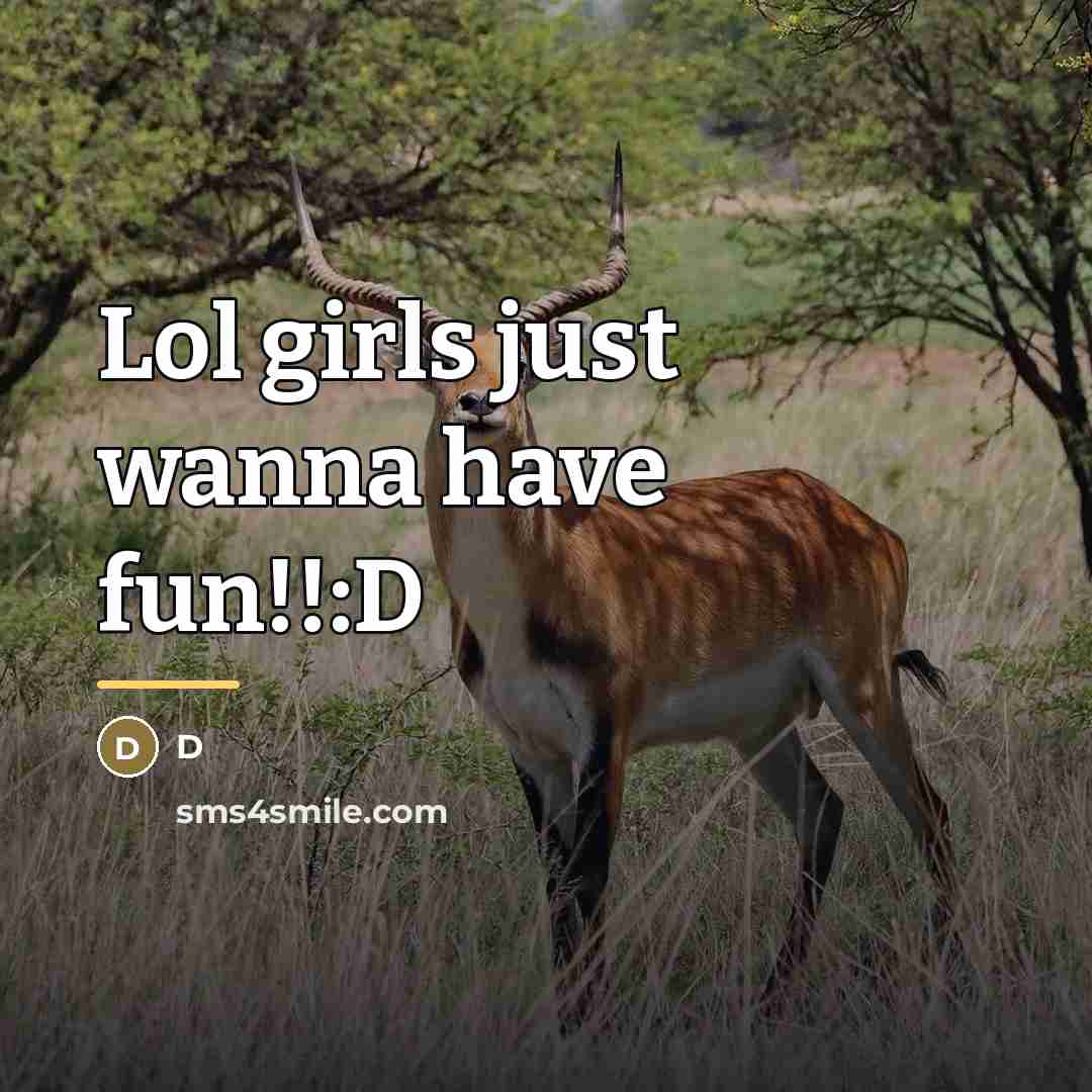 “Lol girls just wanna have fun!!:D…” quote by D