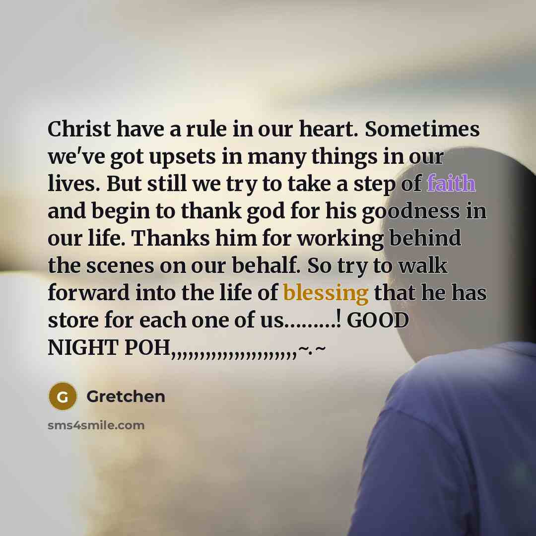 “Christ have a rule in our heart. Sometimes we've got…” quote by Gretchen
