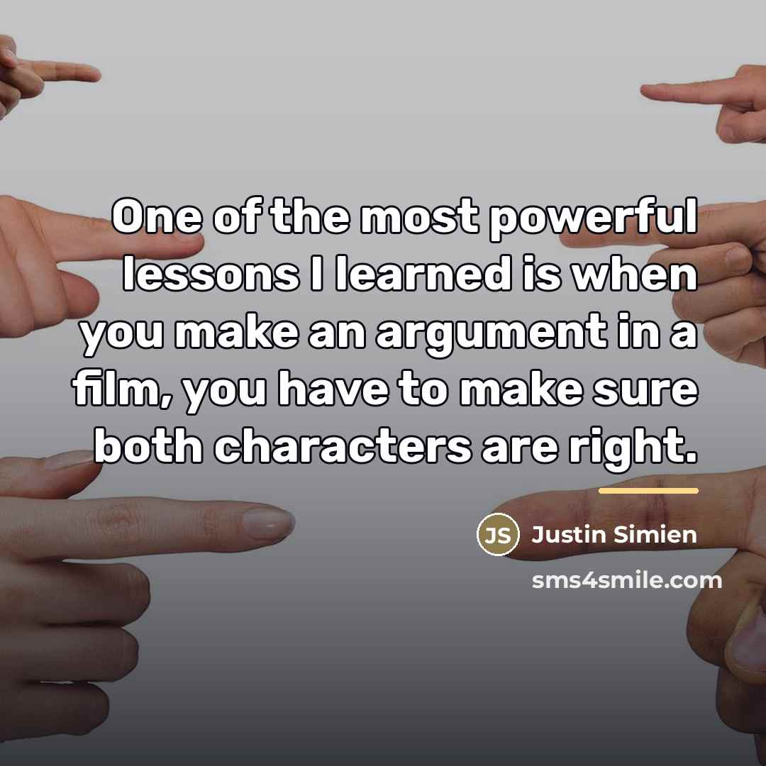 “One of the most powerful lessons I learned is when…” quote by Justin Simien