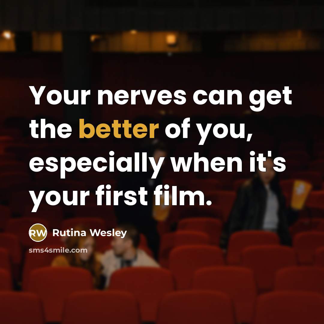 “Your nerves can get the better of you, especially when…” quote by Rutina Wesley