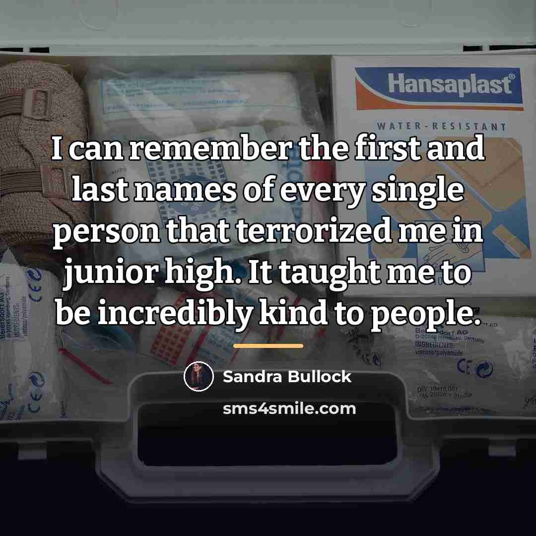 “I can remember the first and last names of every…” quote by Sandra Bullock
