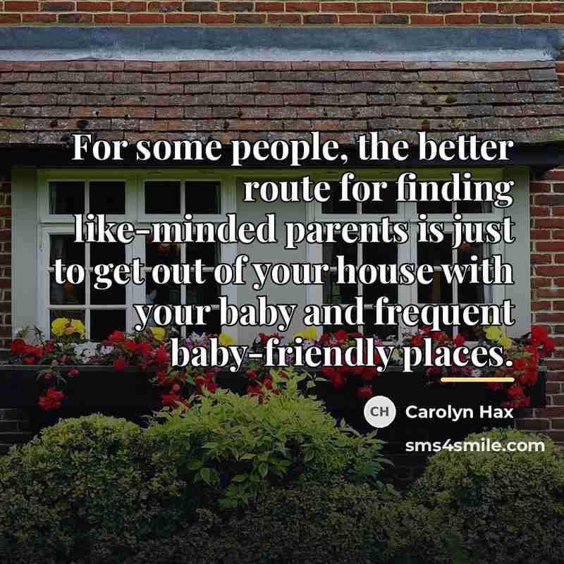“For some people, the better route for finding like-minded parents…” quote by Carolyn Hax