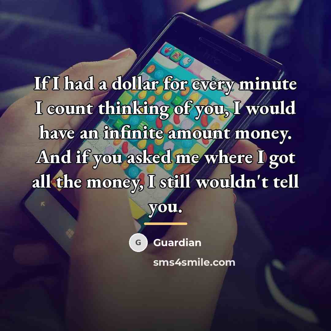 “If I had a dollar for every minute I count…” quote by Guardian