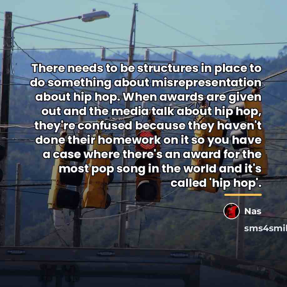 “There needs to be structures in place to do something…” quote by Nas