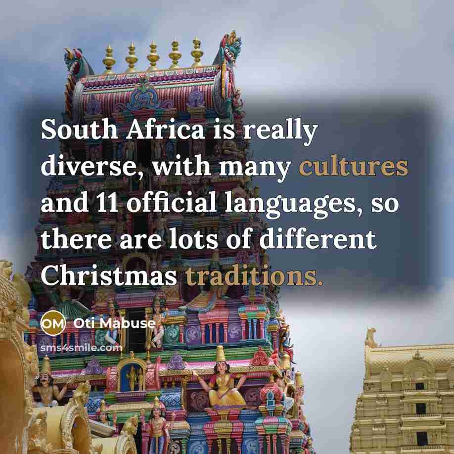 “South Africa is really diverse, with many cultures and 11…” quote by Oti Mabuse