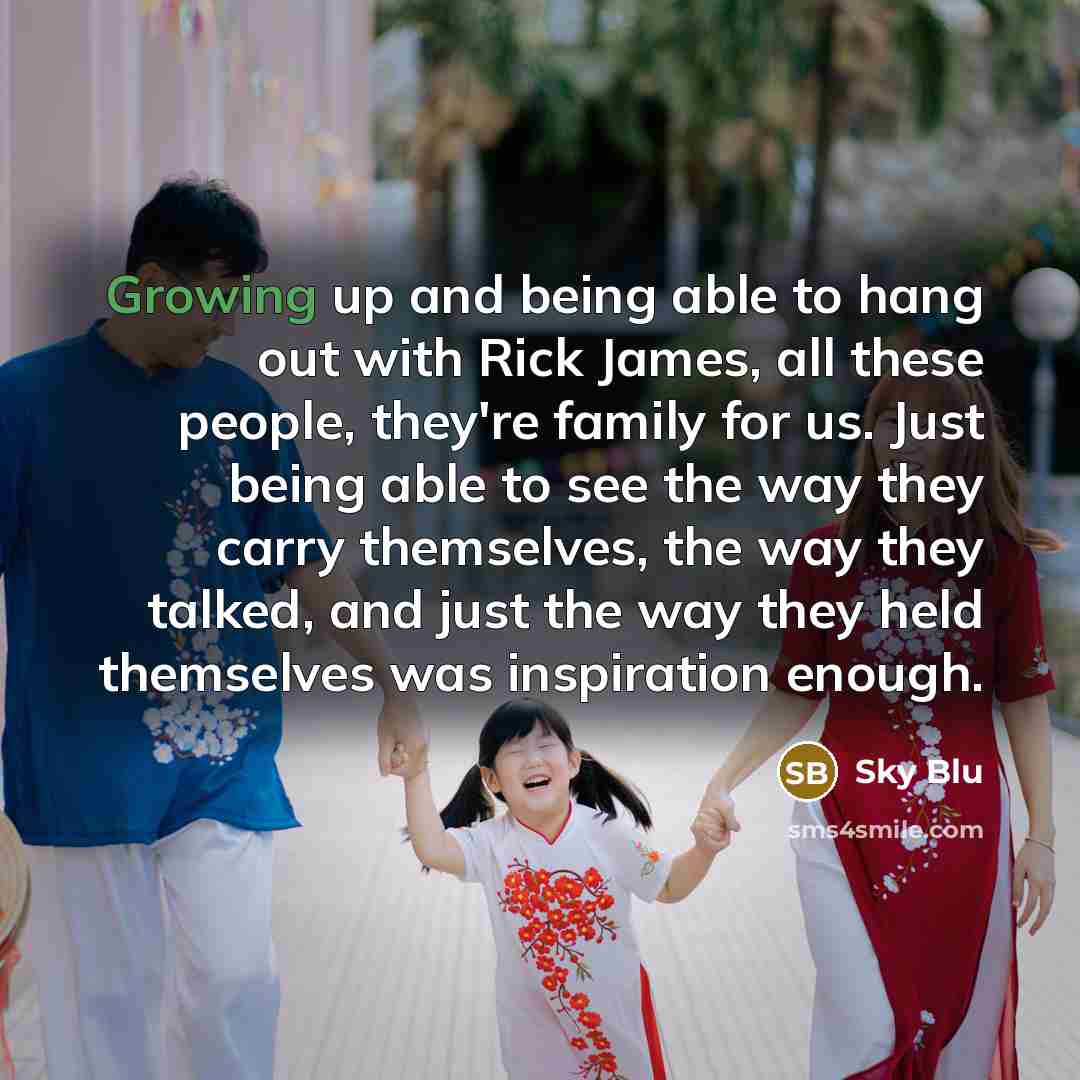 “Growing up and being able to hang out with Rick…” quote by Sky Blu