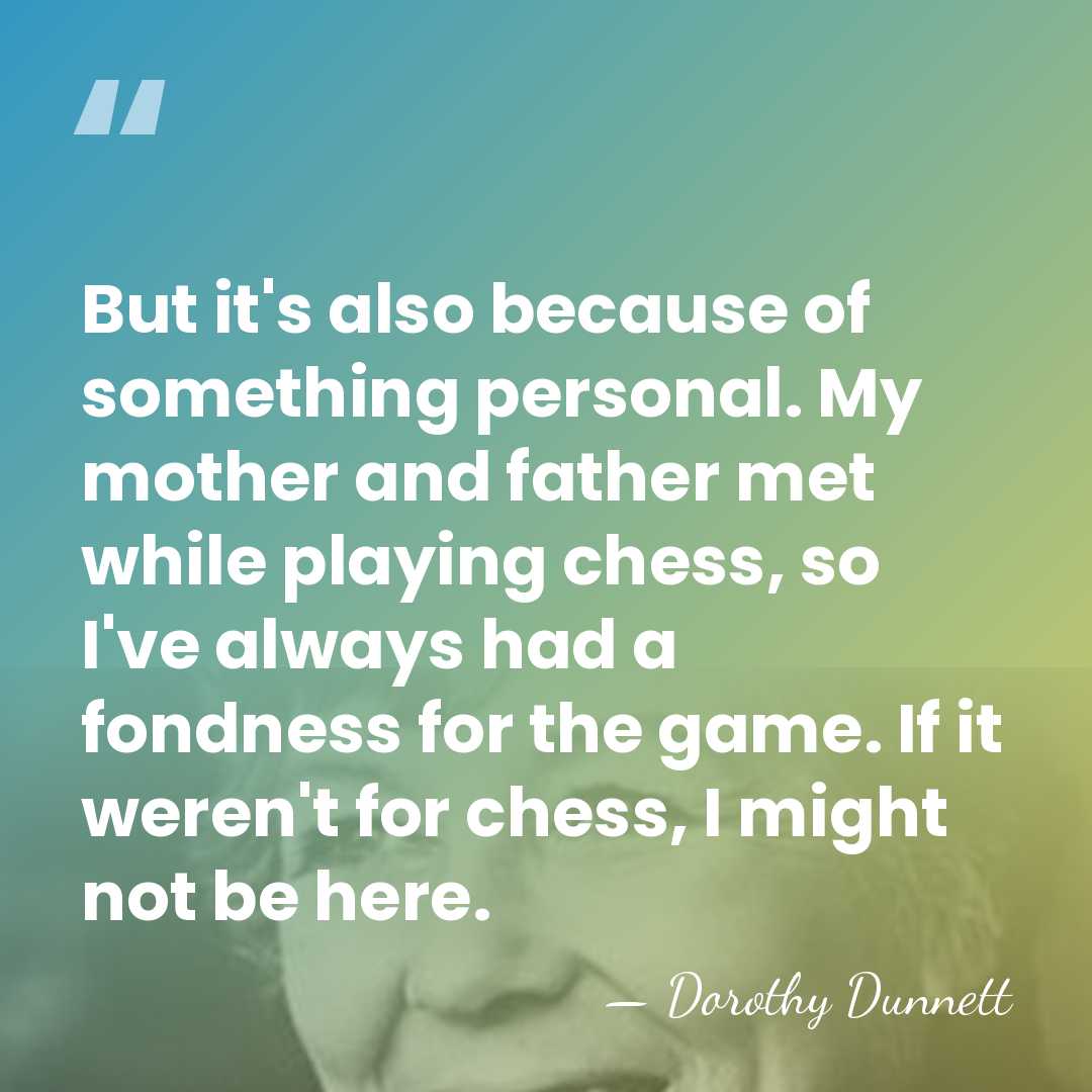 But it's also because of something personal. My mother and father met&hellip; - Dorothy Dunnett