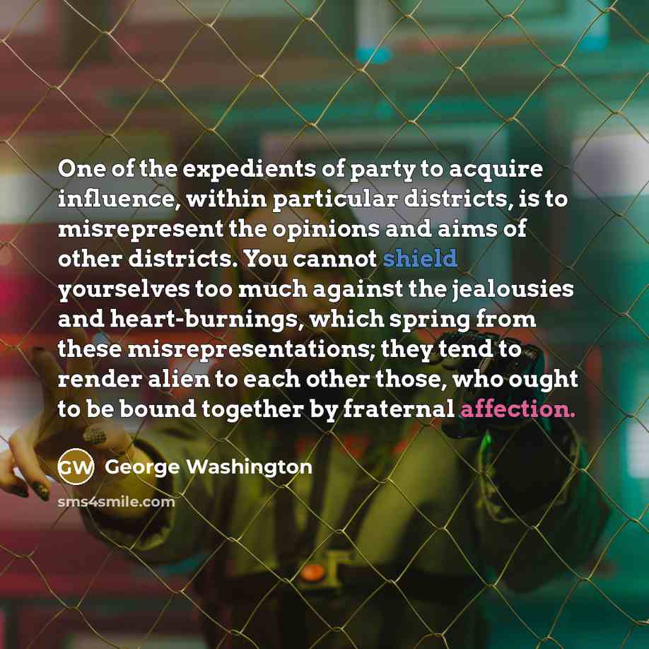 “One of the expedients of party to acquire influence, within…” quote by George Washington