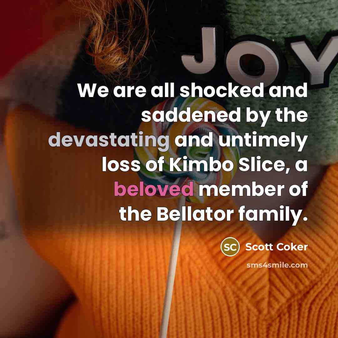 “We are all shocked and saddened by the devastating and…” quote by Scott Coker