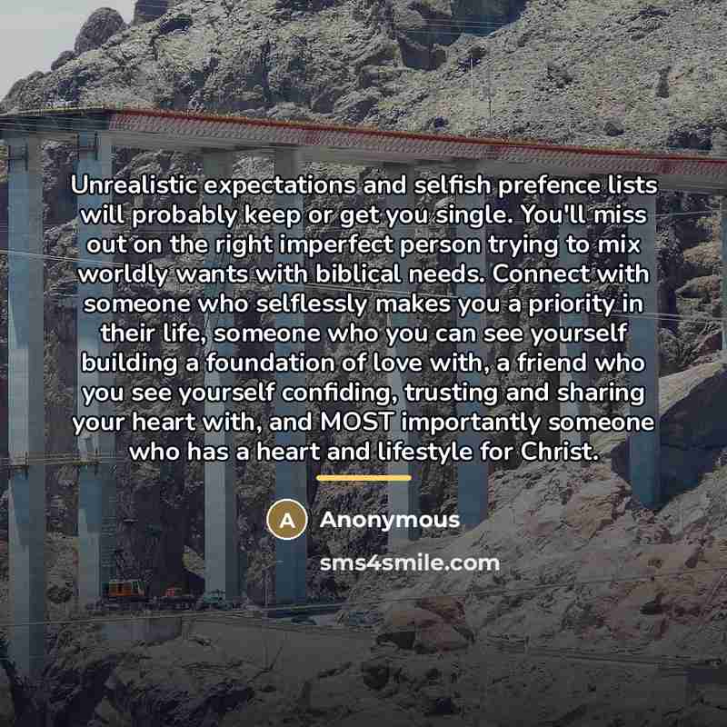 “Unrealistic expectations and selfish prefence lists will probably keep or…” quote by Anonymous