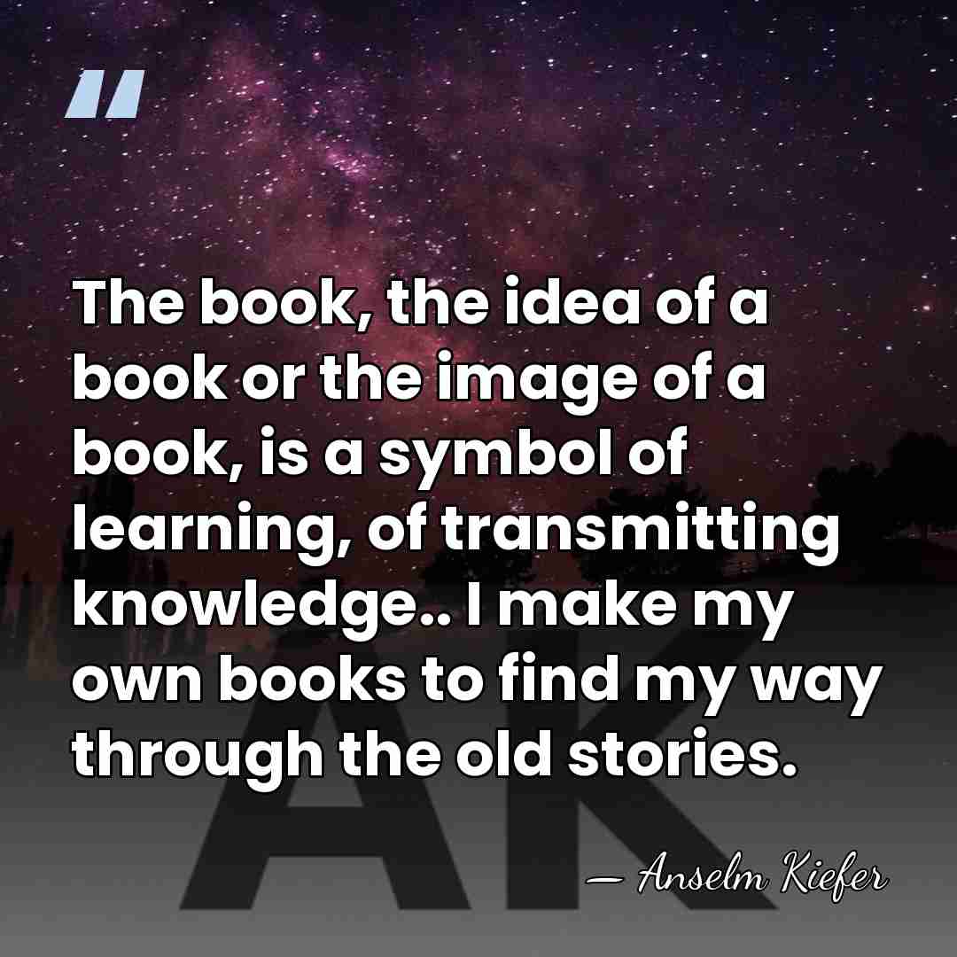 The book, the idea of a book or the image of a&hellip; - Anselm Kiefer