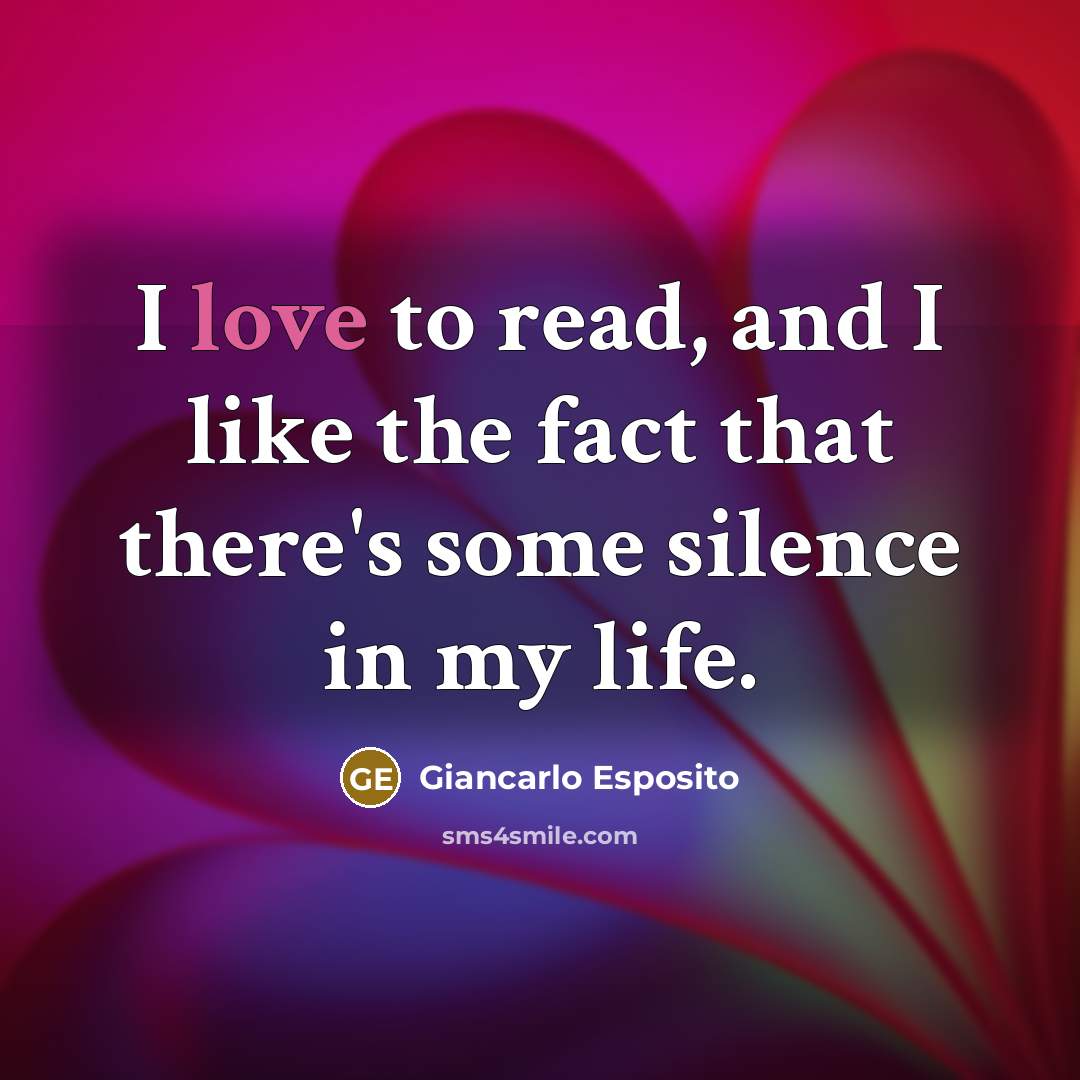 “I love to read, and I like the fact that…” quote by Giancarlo Esposito