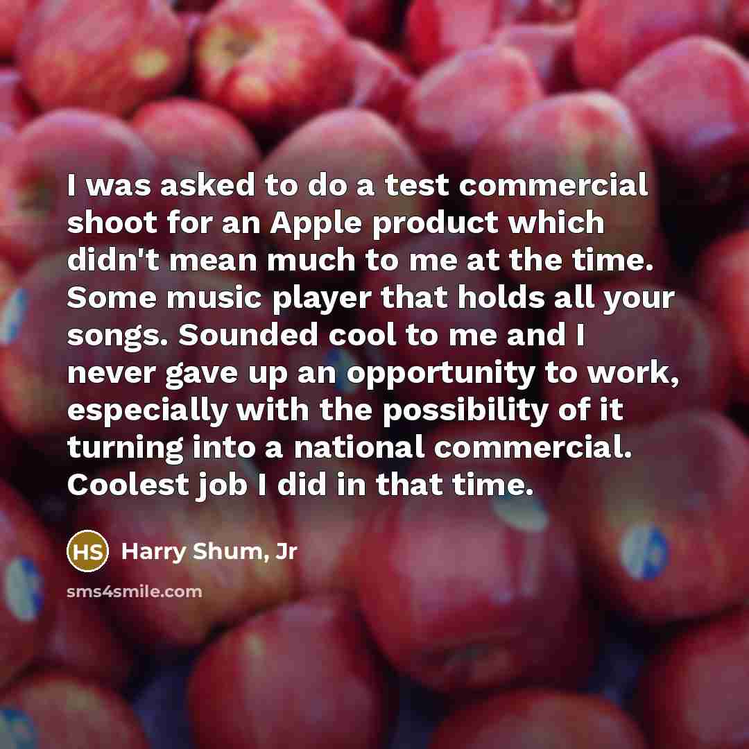 “I was asked to do a test commercial shoot for…” quote by Harry Shum, Jr
