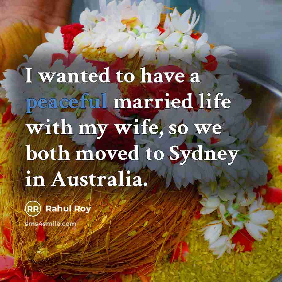 “I wanted to have a peaceful married life with my…” quote by Rahul Roy